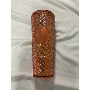 Starbucks Tumbler 24 Oz - With Lid - Missing Straw - Rose Gold